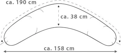 Theraline Bezug Für Stillkissen Original 190 Cm, Wüstenkönig 6 Theraline Bezug Für Stillkissen Original 190 Cm, Wüstenkönig – Bild 4