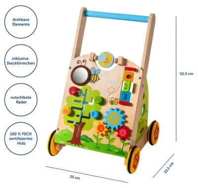 MyToys ORIGINALS Lauflernwagen Holz 4 MyToys ORIGINALS Lauflernwagen Holz – Bild 2