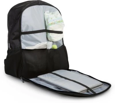 CHILDHOME Wickelrucksack Daddy Bag, Schwarz 5 CHILDHOME Wickelrucksack Daddy Bag, Schwarz – Bild 3