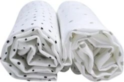 Motherhood 2 Stück Spucktücher Aus BIO Baumwolle 85x85cm - Kleckse Grau Und Schwarz -Baby Lieferungen Geschäft 12590877 03