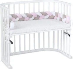 Babybay Nestchenschlange Geflochten Passend Für Alle Modelle, Weiß/beige/rosé - 180 Cm -Baby Lieferungen Geschäft 14735379 06