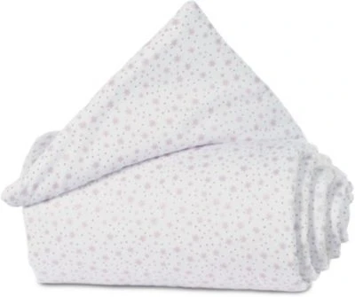 Babybay Nestchen Organic Cotton Passend Für Modell Original, Weiß Glitzersterne Rosé - 150 Cm 3 Babybay Nestchen Organic Cotton Passend Für Modell Original, Weiß Glitzersterne Rosé - 150 Cm