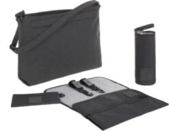 LÄSSIG Lässig Wickeltasche Zender Vegan Anthrazit, Inkl. Zubehör & Wickelunterlage -Baby Lieferungen Geschäft 14970310 03