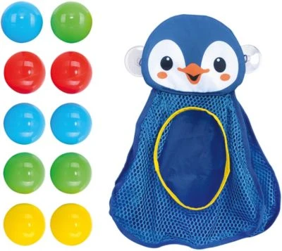 Playgo Badespielzeug Pinguin - Bath Organiser, Inkl. 10 Bälle 3 Playgo Badespielzeug Pinguin - Bath Organiser, Inkl. 10 Bälle