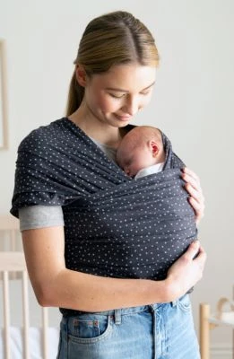 ERGObaby Tragetuch Aura Wrap - Twinkle Grey 4 ERGObaby Tragetuch Aura Wrap - Twinkle Grey – Bild 2