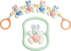 TOLO Häschen Rassel & Kinderwagenkette Geschenk-Set