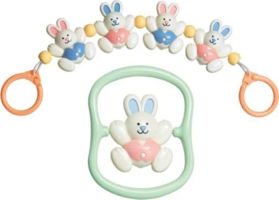TOLO Häschen Rassel & Kinderwagenkette Geschenk-Set 3 TOLO Häschen Rassel & Kinderwagenkette Geschenk-Set