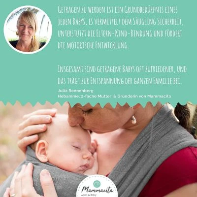 Mammacita Tragetuch Baby Elastisch Aus OEKO-TEX Zertifizierter Baumwolle. Babytragetuch, Babytrage, Tragetücher Tragetuch Babys 5 Mammacita Tragetuch Baby Elastisch Aus OEKO-TEX Zertifizierter Baumwolle. Babytragetuch, Babytrage, Tragetücher Tragetuch Babys – Bild 3