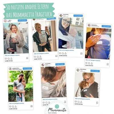 Mammacita Tragetuch Baby Elastisch Aus OEKO-TEX Zertifizierter Baumwolle. Babytragetuch, Babytrage, Tragetücher Tragetuch Babys 8 Mammacita Tragetuch Baby Elastisch Aus OEKO-TEX Zertifizierter Baumwolle. Babytragetuch, Babytrage, Tragetücher Tragetuch Babys – Bild 6