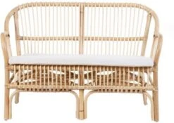 CHILDHOME Rattan Kindersofa, Sitzbank Montana Mit Kissen
