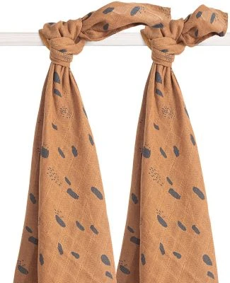 Jollein Mullwindeln Groß, 115 X 115 Cm, Spot Caramel 2er Set 6 Jollein Mullwindeln Groß, 115 X 115 Cm, Spot Caramel 2er Set – Bild 4