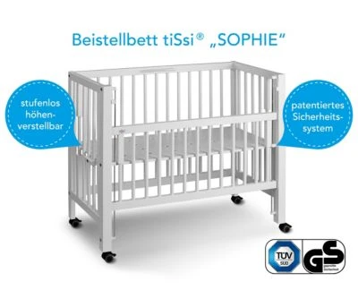 Tissi ® Anstellbett / Beistellbett Weiß 4 Tissi ® Anstellbett / Beistellbett Weiß – Bild 2