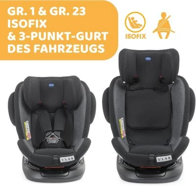 CHICCO Auto-Kindersitz Unico Plus, Anthrazit 7 CHICCO Auto-Kindersitz Unico Plus, Anthrazit – Bild 5