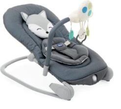 CHICCO Wippe Balloon Mit Elektronischem Spielbogen, Dunkelgrau