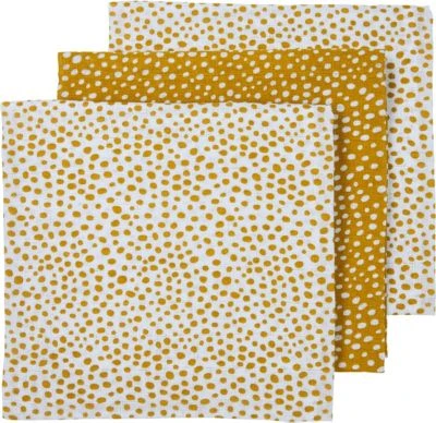 Meyco Mullwindeln - Cheetah, 70 X 70 Cm, Gold, 3er Pack 3 Meyco Mullwindeln - Cheetah, 70 X 70 Cm, Gold, 3er Pack