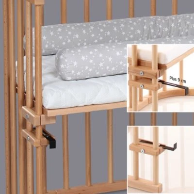 Beistellbett Babybay Maxi, Natur Lackiert, Extra Belüftet 6 Beistellbett Babybay Maxi, Natur Lackiert, Extra Belüftet – Bild 4