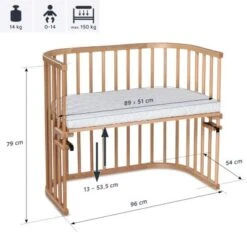 Beistellbett Babybay Maxi, Natur Lackiert, Extra Belüftet 13 Beistellbett Babybay Maxi, Natur Lackiert, Extra Belüftet -Baby Lieferungen Geschäft 2004785 06