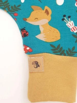 Land Juwelen WALDTIERE FUCHS PETROL Strampler Strampler Für Kinder 6 Land Juwelen WALDTIERE FUCHS PETROL Strampler Strampler Für Kinder – Bild 4