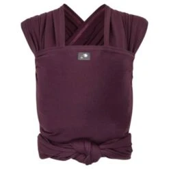 Hoppediz Elastisches Babytragetuch Neugeborenen Tragetuch Aubergine