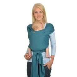 Hoppediz Elastisches Babytragetuch Neugeborenen Tragetuch Petrol -Baby Lieferungen Geschäft 20506157 03