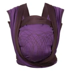 Hoppediz Babytragetuch Tragetuch KbA-Qualität New York Mocca-viola