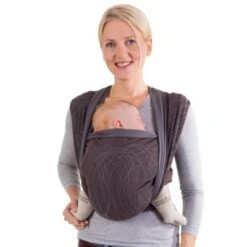 Hoppediz Babytragetuch Tragetuch KbA-Qualität New York Braun