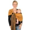 Hoppediz Babytragetuch Ring-Sling KbA-Qualität New York Mocca-gold