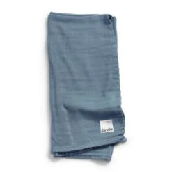 Elodie Bambus Musselin Decke Tender Blue Moltontücher