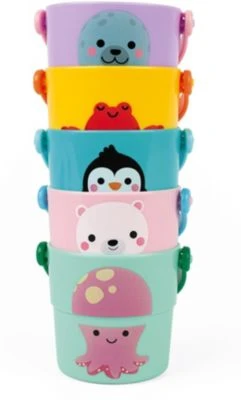 Janod Badespielzeug Wasserlauf-Eimer (5 Stück) 5 Janod Badespielzeug Wasserlauf-Eimer (5 Stück) – Bild 3