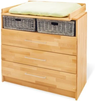 Pinolino Komplett Kinderzimmer Groß NATURA, 3-tlg. (Kinderbett, Wickelkommode Breit Und 3-türiger Kleiderschrank), FSC®-zertifizierte Buche Vollmassiv, Geölt 7 Pinolino Komplett Kinderzimmer Groß NATURA, 3-tlg. (Kinderbett, Wickelkommode Breit Und 3-türiger Kleiderschrank), FSC®-zertifizierte Buche Vollmassiv, Geölt – Bild 5