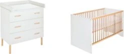 Schardt Spar-Set Melody - Wickelkommode Mit Kinderbett, Weiß, 2tlg.