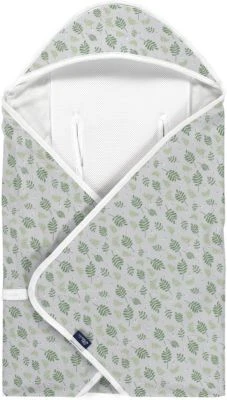 Alvi Reisedecke Light Organic Cotton Drifting Leaves, 80x80 Cm