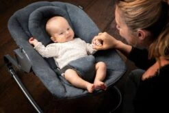 Hauck Hochstuhl Alpha+B, Grey + Bouncer Premium Newborn Set, Jersey Charcoal -Baby Lieferungen Geschäft 21904982 04