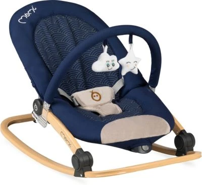 MoMi Babywippe LUMIWOOD, Navy Blue 3 MoMi Babywippe LUMIWOOD, Navy Blue
