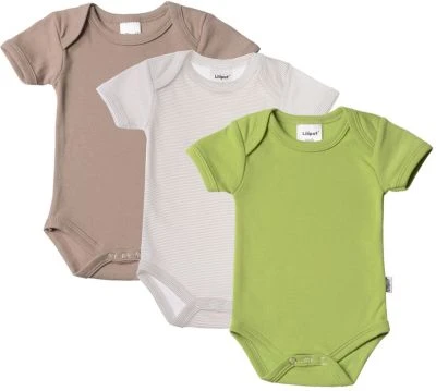 Liliput Coffee/ Grau Gestr/ Grün Bodys 3 Liliput Coffee/ Grau Gestr/ Grün Bodys