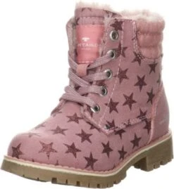 TOM TAILOR Mädchen Stiefel Schuhe Schnürboots Kinderschuhe Synthetik Bedruckt Winterstiefel