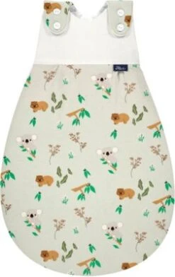 Alvi Baby-Mäxchen Außensack, Bio Baumwolle - TOG 2,5 - Koalas World, 50/56
