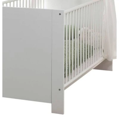 LOMADO® Babyzimmer Komplett Set Inkl. Gitterbett OLBIA-19 In Weiß 6 LOMADO® Babyzimmer Komplett Set Inkl. Gitterbett OLBIA-19 In Weiß – Bild 4