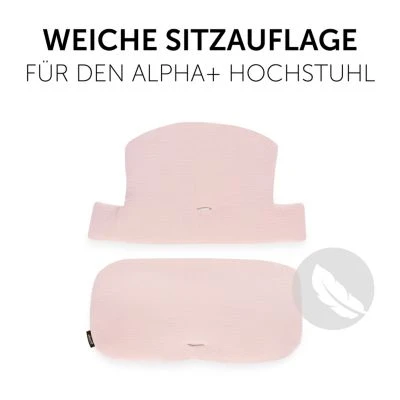 Hauck Sitzauflage Alpha Highchair Pad Select, Musselin Mineral Rose 5 Hauck Sitzauflage Alpha Highchair Pad Select, Musselin Mineral Rose – Bild 3
