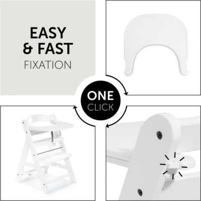 Hauck Essbrett Alpha Click Tray, White 7 Hauck Essbrett Alpha Click Tray, White – Bild 5