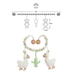SindiBaba® Kinderwagenkette Lama LUKE Gehäkelt Mit Rasseln 10 SindiBaba® Kinderwagenkette Lama LUKE Gehäkelt Mit Rasseln -Baby Lieferungen Geschäft 23198635 04