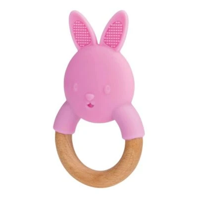 Nuby Beißring Aus Holz & Silikon 4 Nuby Beißring Aus Holz & Silikon – Bild 2