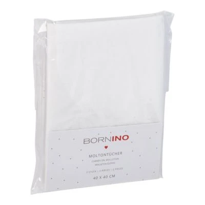 BORNINO 2er-Pack Moltontücher 40x40 Cm 5 BORNINO 2er-Pack Moltontücher 40x40 Cm – Bild 3