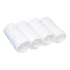 BORNINO 4er-Pack Flanelltücher 80x80 Cm