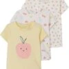 Name It Baby Langarmshirt 3er Pack NBFDAIVA Für Mädchen, Organic Cotton