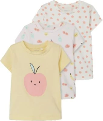 Name It Baby Langarmshirt 3er Pack NBFDAIVA Für Mädchen, Organic Cotton 3 Name It Baby Langarmshirt 3er Pack NBFDAIVA Für Mädchen, Organic Cotton