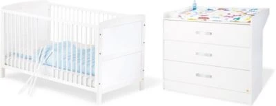 Pinolino Kinderzimmer 2-tlg. VIKTORIA Groß - Kinderbett & Wickelkommode, Weiß 3 Pinolino Kinderzimmer 2-tlg. VIKTORIA Groß - Kinderbett & Wickelkommode, Weiß