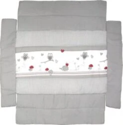 Roba Universal-Laufgittereinlage Adam & Eule Grau, Laufstalleinlage Für Laufgitter 75 X 100 Bis 100 X 100 Cm