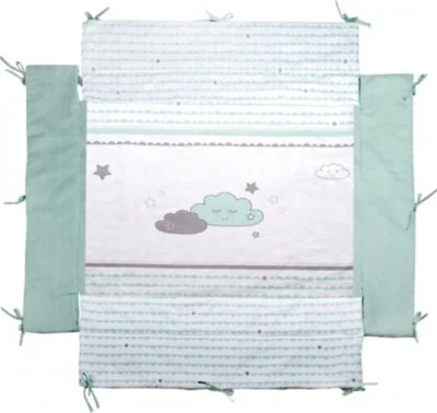 Roba Universal-Laufgittereinlage Happy Cloud Mint, Laufstalleinlage Für Laufgitter 75 X 100 Bis 100 X 100 Cm 3 Roba Universal-Laufgittereinlage Happy Cloud Mint, Laufstalleinlage Für Laufgitter 75 X 100 Bis 100 X 100 Cm