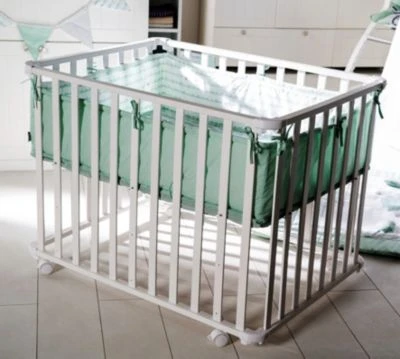 Roba Universal-Laufgittereinlage Happy Cloud Mint, Laufstalleinlage Für Laufgitter 75 X 100 Bis 100 X 100 Cm 6 Roba Universal-Laufgittereinlage Happy Cloud Mint, Laufstalleinlage Für Laufgitter 75 X 100 Bis 100 X 100 Cm – Bild 4